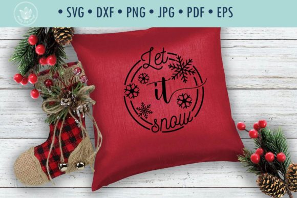 Review: Christmas Quote SVG Cut File Let It Snow